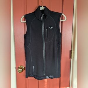 Icebreaker Merino Wool Women's Quantum Helium GT Vest - Black, Small, NWOT